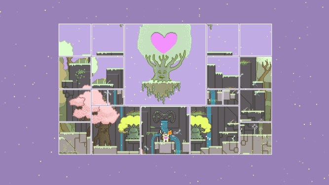 piece of the landscape roughly lined up