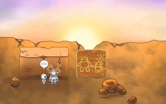 red bot draws blue and red bot