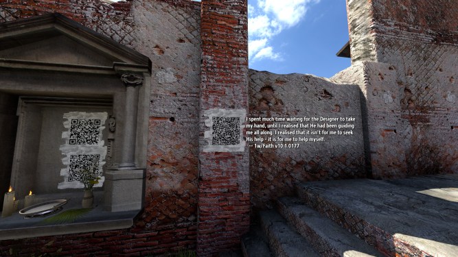 QR code message from 1 with Faith