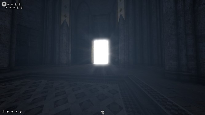 Glowing door