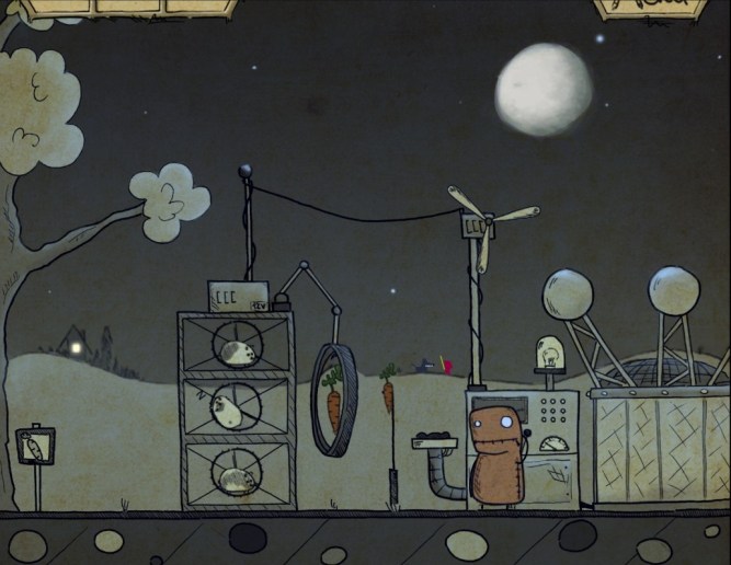 Red riding hood fights the wolf