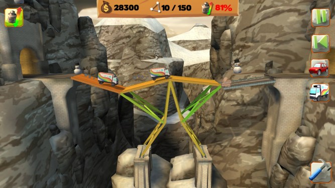 minimalist steal bridge collapsing