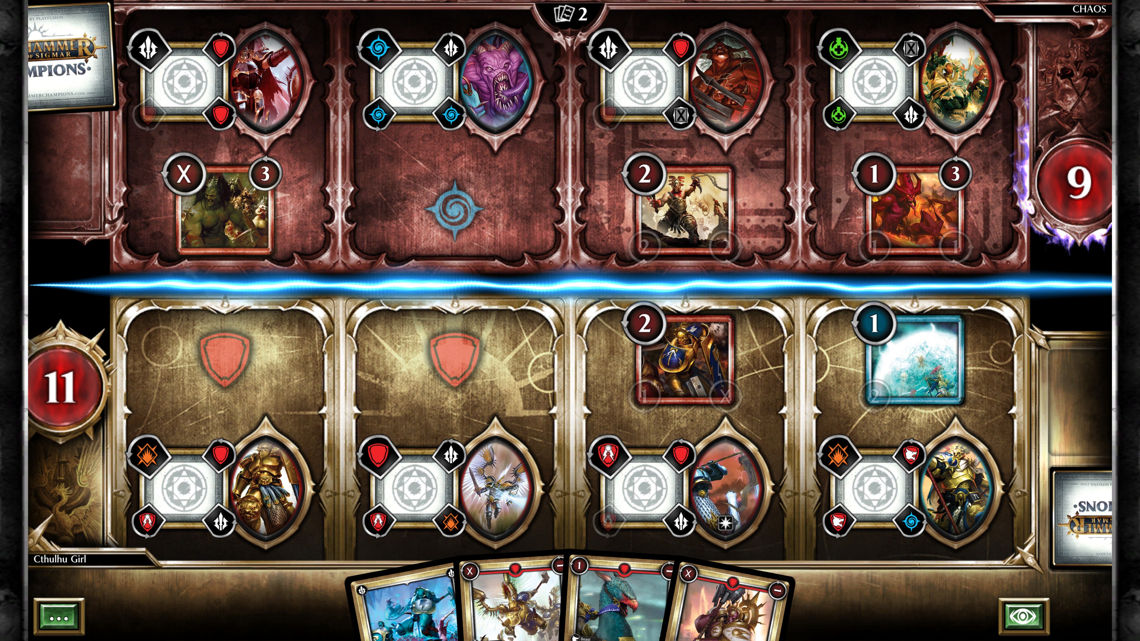 Player as Order verus computer as Chaos