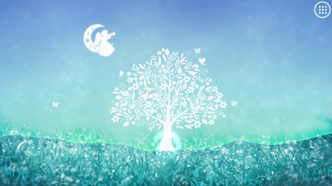 The Celestial Tree grown to a large size with a blue background