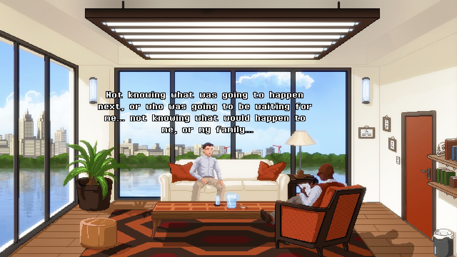 ryan says to therapist: not knowing what was going to happen next, or who was going to be waiting for me... not know what would happen to me, or my family...