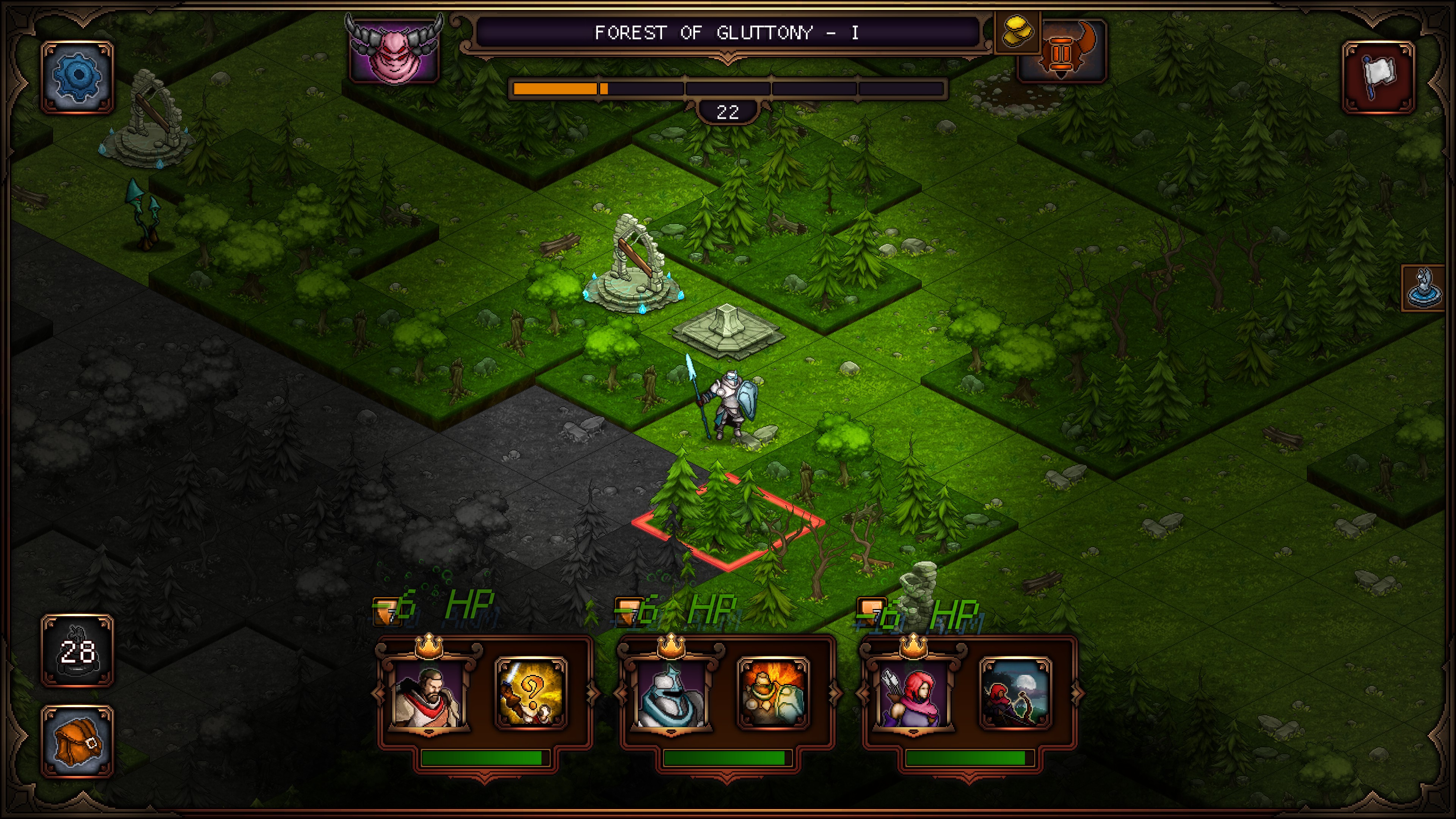 exploring a procedurally generated forest