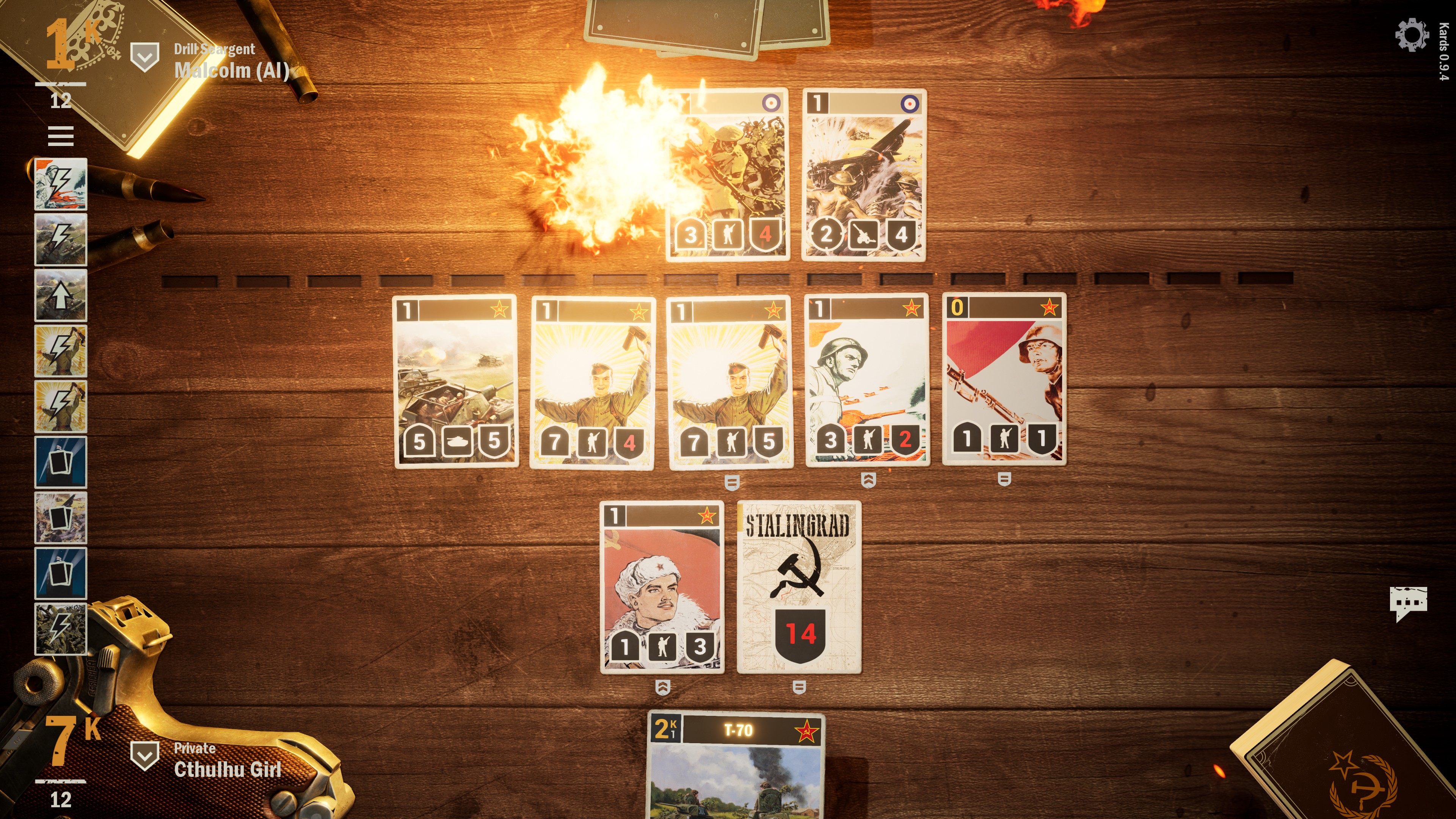 Player as Russia defeating an A.I. playing Britain