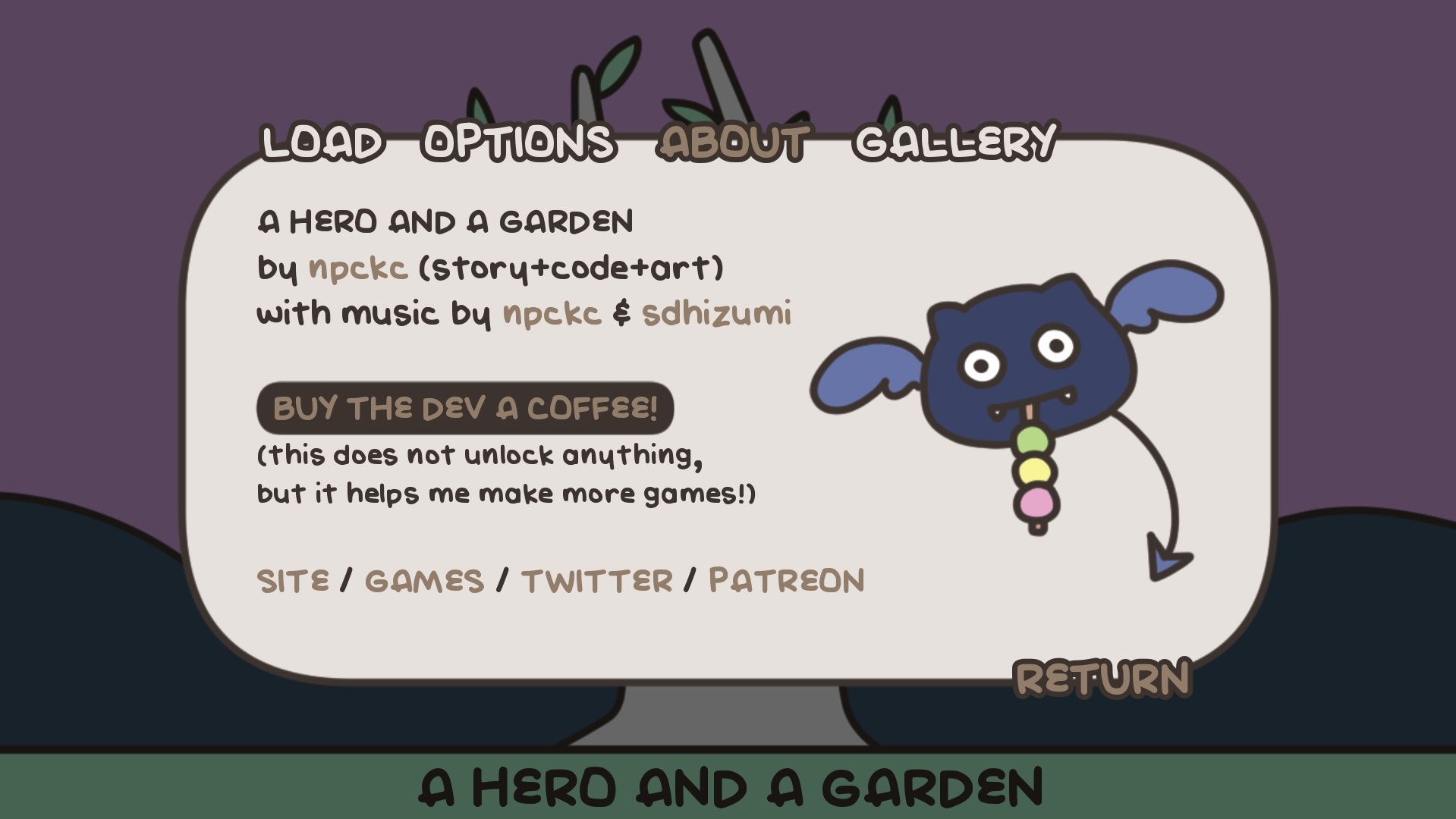 Buy the dev a coffee page