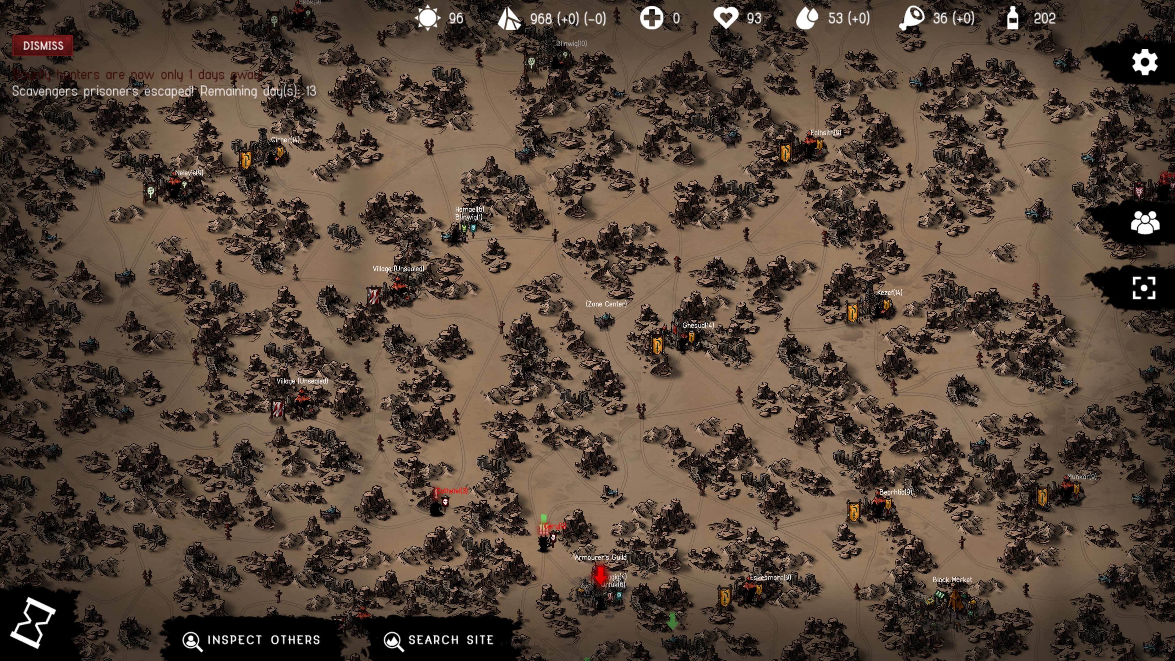 Urtuk The Desolation. Explored desert-themed map with a number of villages, fortresses, and enemy parties.